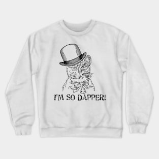 dapper cat (steampunk) Crewneck Sweatshirt